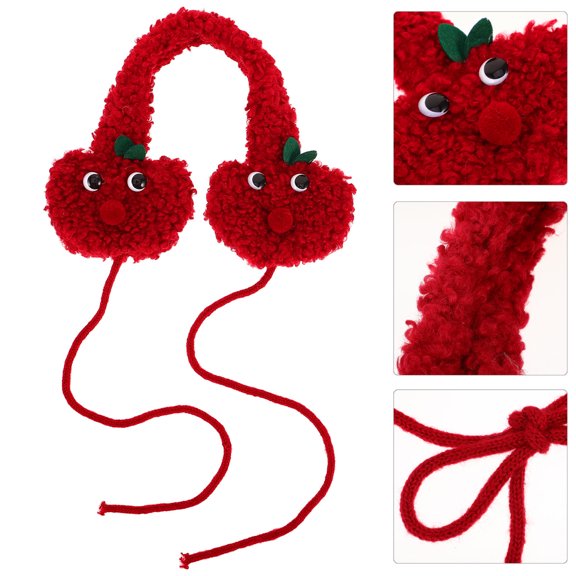 HOMEMAXS Ear Muffs For Winter Men Women Fleece Ear Warmers Winter Warm Earmuffs For Cold Winters Outdoor Activities With Adjustable Neck Straps