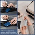thumbnail image 4 of Brookstone Luggage Tags Name Card Travel Tags for Luggage with Steel Loop Fastener 2 Pack Set, 4 of 6
