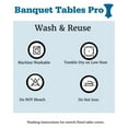 thumbnail image 2 of 8ft Black Spandex Table Cover - Rectangular Stretch Fitted Tablecloth for 30x96in Folding Tables - Banquet, Party, Patio - Wrinkle Resistant, 2 of 2