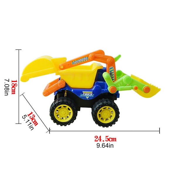 Beach Construction Excavator Engineering Truck Vehicle Outdoor Toy for Toddlers and Kids Sand Play Bull Dozer Machine Activity