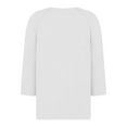 thumbnail image 4 of ZJXFGS Womens' Tops, Tees & Blouses Blouses for Women Casual Womens Workout Tops Blouses for Women Dressy Casual Womens 3/4 Sleeve Tops and Blouses Womens Blouses Dressy White L, 4 of 5