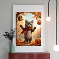 thumbnail image 2 of Diamond Art Kits for Adults - 5d Autumn Cat Scarf Pumpkin Scene Diamond Painting for Adults, Diamond Art for Adults Beginners, Diamond Painting Kits for Adults for Home Wall Decor, 2 of 7