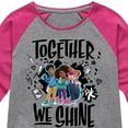 thumbnail image 3 of Karma's World - Winston, Karma, & Alex - Together We Shine - Toddler & Youth Girls Raglan Graphic T-Shirt, 3 of 5