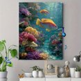 thumbnail image 4 of Vibrant Tropical Coral Reef Fish Canvas Sea Life Home Bedroom Wall Art Print, 4 of 8