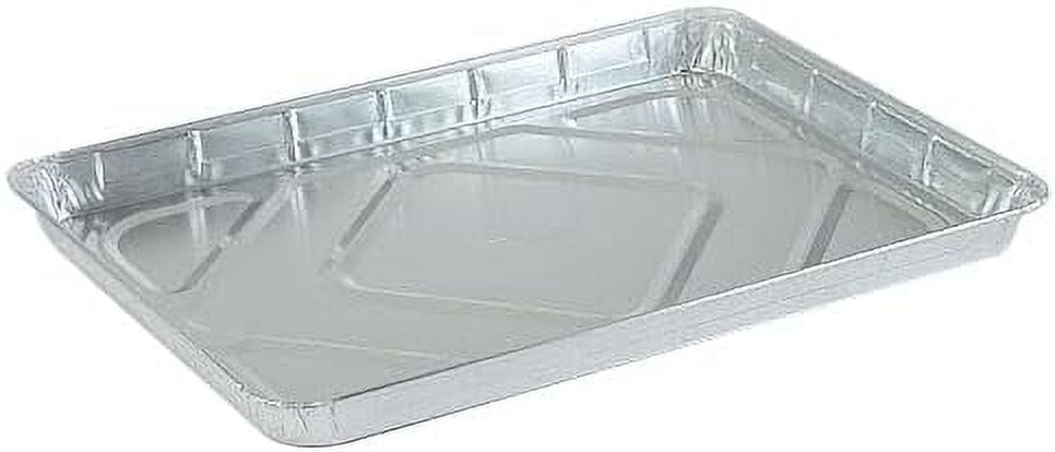 EcoQuality Half Size Aluminum Baking Sheet Pan, 17.75 x 12.75 Inches, Rectangular Bakeware for Cookies Cakes Pastries and Pizza, 10 Pack
