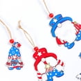thumbnail image 2 of CSCHome Decorative Wooden Pendant, House Garden Independence Day Pendant 12 PCS, Santa Claus Style (Style A), 2 of 5