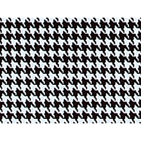 Pack Of 240, Geometric Houndstooth Black Classic Printed Tissue Paper 20" X 30" Sheets Made In USA