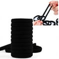 thumbnail image 2 of Thick Hair Elastics Black Hair Elastics Seamless Hair Ties, 2 of 4