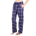 thumbnail image 3 of Jo & Bette Women’s Fleece Pajama Pants with Pockets, Plaid Sleep Pants, 3 of 7
