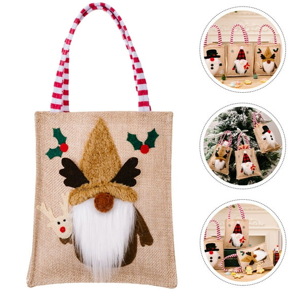 WHAMVOX 1Pcs Multi Colored Linen Rectangular present Bag for Friends and Family