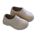 thumbnail image 5 of Kids Dress Shoes Wide Toe Casual Loafer Shoes with Hook‑and‑Loop Strap Flexible Chunky Sole for Formal and Daily Occasions, 5 of 6