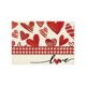 thumbnail image 2 of Manteles individuales de lino para San Valentín | Manteles aislantes con estampado de corazones rojos | Tela de lino duradera con bordes reforzados | Resistente al calor y a los arañazos |, 2 of 6