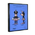 thumbnail image 3 of Stupell Industries Girl Mouse Toy Blueprint Graphic Art Jet Black Floating Framed Canvas Print Wall Art, Design by Karl Hronek, 3 of 6