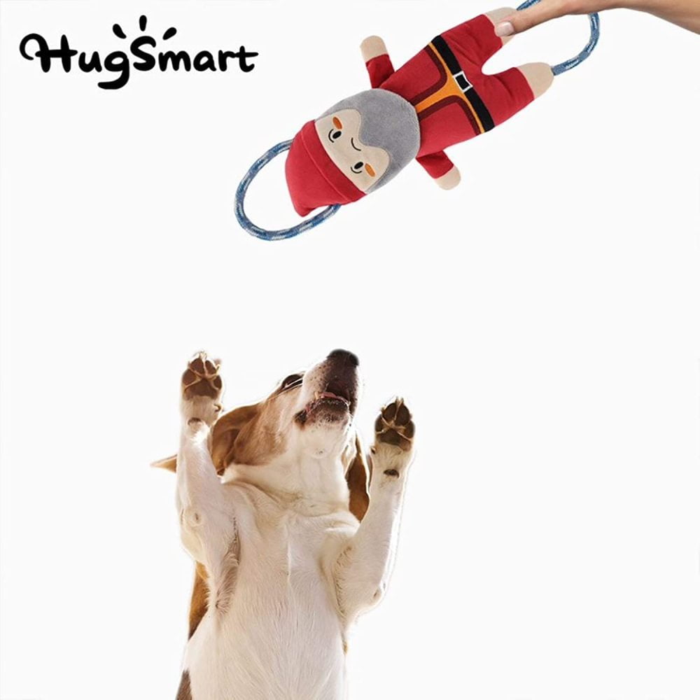 Squeaky Plush Mountain Climbing Rope Tug Dog Toy with Less Stuffing Fairytale Story HugSmart Pet Fairytale Story – Dwarf 