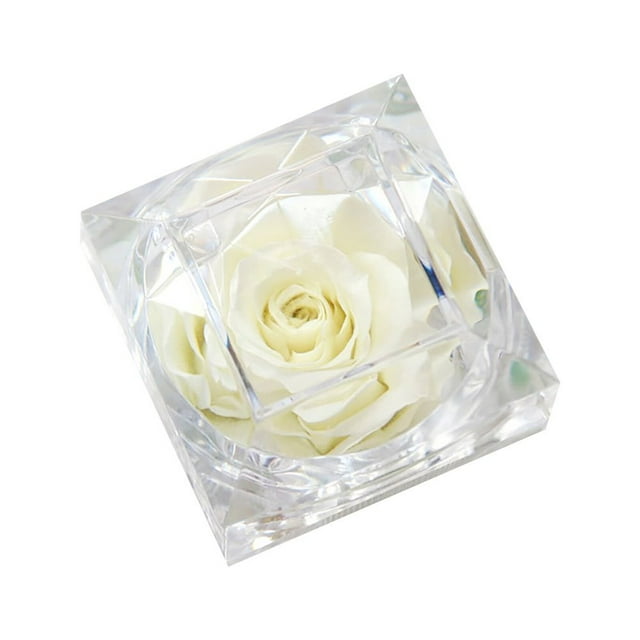 YOPTOP Engagement Forever Roses Ring Box Valentines Day Gifts Preserved Flower Ring Box For Valentine Gifts,d,One Size