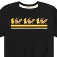 thumbnail image 3 of Pokémon - Pikachu Eevee Friends Retro Stripe - Youth Short Sleeve Graphic T- Shirt, 3 of 5
