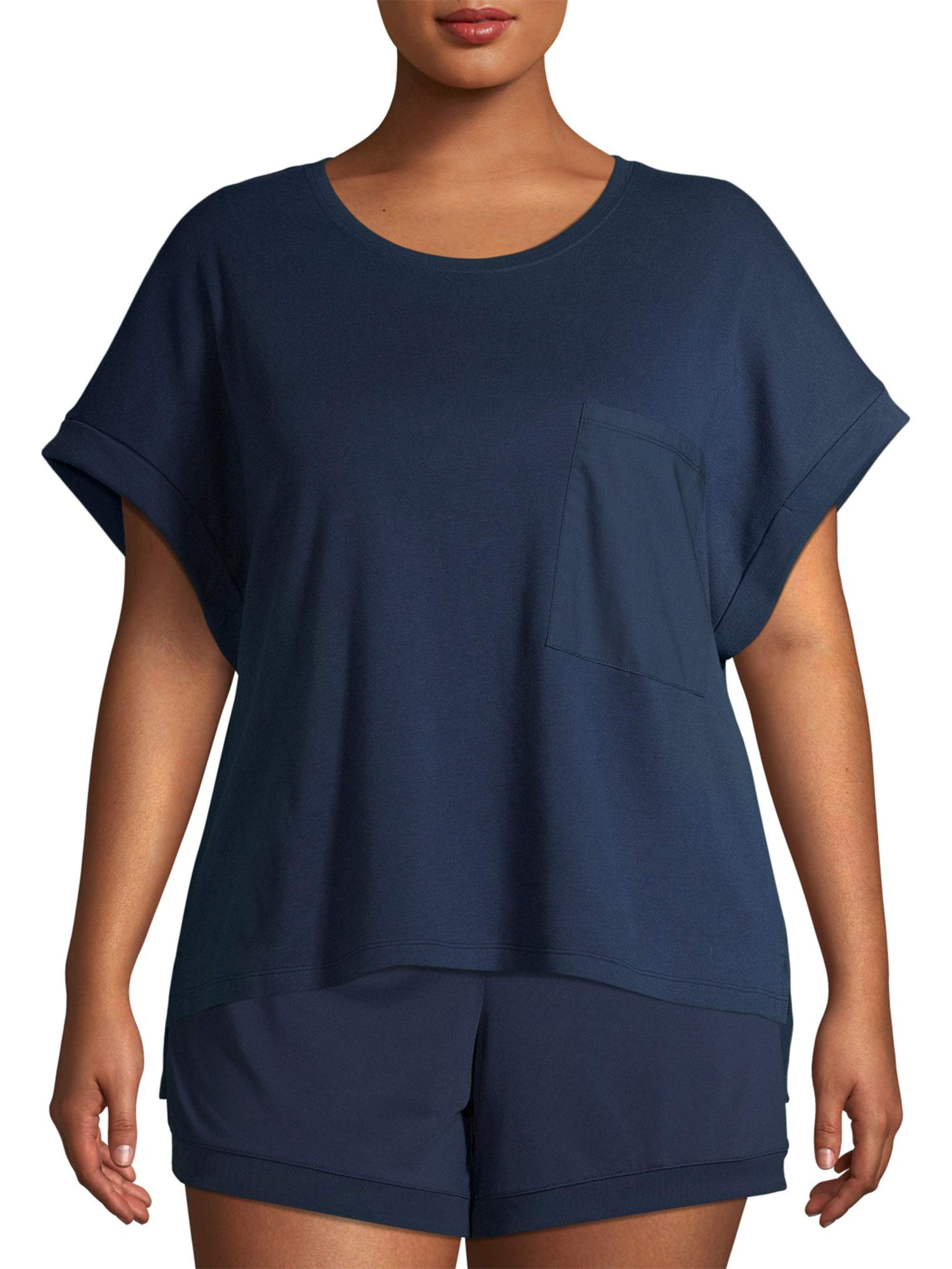Avia Avia Women's Plus Size Active Cotton Tee Shirt