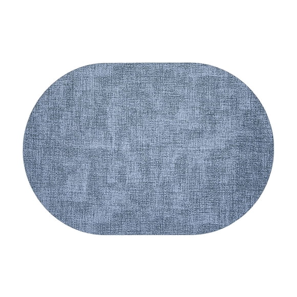 Yhmxh Utensilios de cocina Manteles individuales ovalados de cuero floreado, resistentes al aceite y con aislamiento térmico para comida occidental. Muebles para cocina Accesorios de cocina