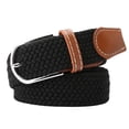 thumbnail image 1 of Deportes Estiramiento de Las Correas Cintura Unisex Casual Lona Hebilla de Cinturón , única Sunnimix Cinturones de lona casuales para hombres, 1 of 5