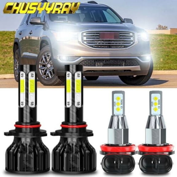 For Fiat 500 2012-2017 2018 2019 6000K Combo LED Headlight   Fog Light Bulbs Kit