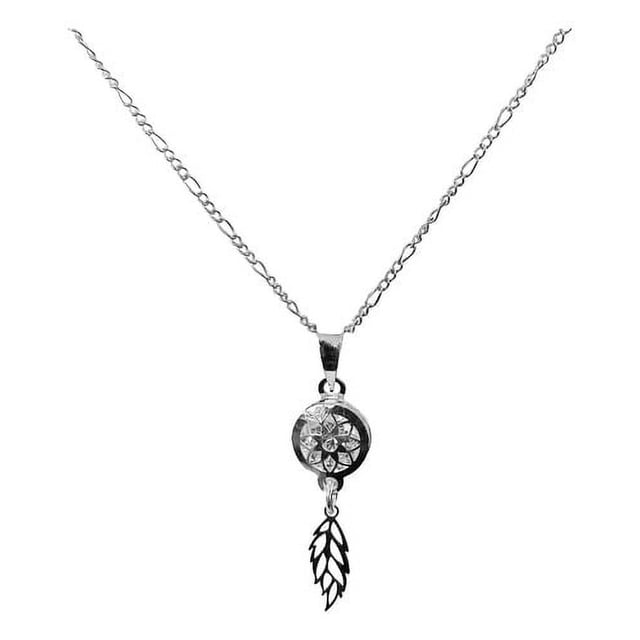 JOYARIS Collar Dije Atrapa Sueños Zirconia Amor Regalo Plata Ley 925 DM-0000357