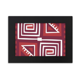 thumbnail image 1 of Vino tinto color Mexico totems antigua civilización dibujo Marco de Fotos de escritorio imagen Arte Negro Pintura 5x7 pulgadas, 1 of 4