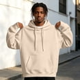 thumbnail image 4 of Hoodie Sweatshirt for Men -Lined Long Sleeve Pullover Sweatshirt Warm Fall Winter Sweatshirts, 4 of 7