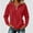 Red women quarter zip sweatshirt a1, variant on Tusihei Women's Quarter Zip Sweatshirt Casual Long Sleeve Pullover Tops Basic Sweater Dressy Blouse Tunic Fall Fashion Outfits Cozy Layering Top, Red M