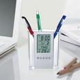 thumbnail image 4 of Lápiz Soporte para lápices LCD digital Escritorio Reloj despertador Soporte para lápices Calendario Tomshoo Titular de la pluma, 4 of 7