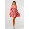 thumbnail image 4 of Smocked detail long sleeve tiered ruffle hem dress, 4 of 4