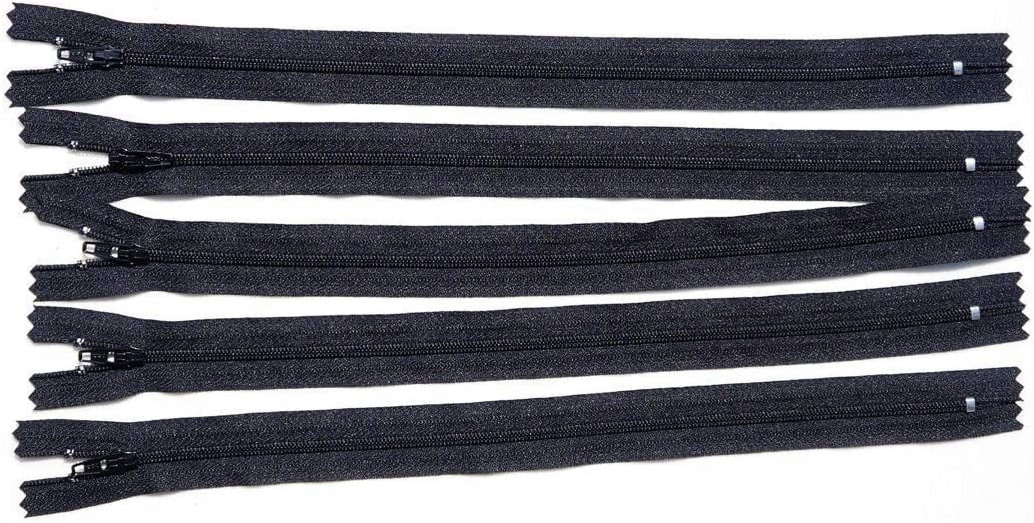 100 YKK Black #3 Skirt and Dress Zipper (20" Inches), No Color, Size 20" Inches