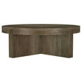 thumbnail image 4 of Kinkaid Round Solid Mango Wood Coffee Table Brown, 4 of 6
