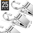 thumbnail image 2 of Heldig 25 Pack Curtain Clips, Stainless Steel Strong Party Wire Light Holder for Hanging Camper Awning Light Photos Christmas Decor Indoor and Outdoor Supplies, 2 of 6