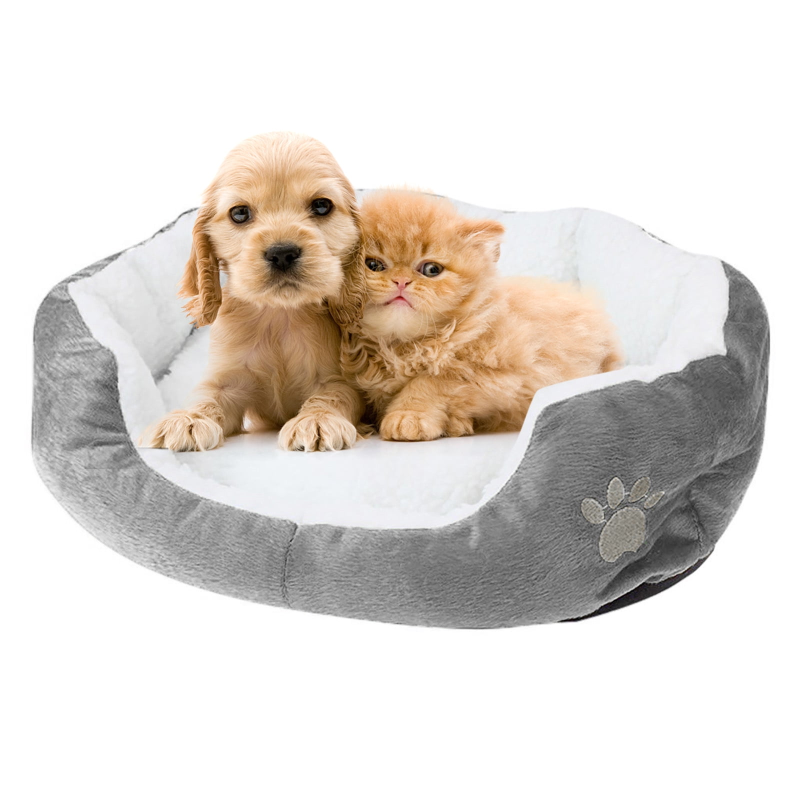 Oalirro Sales Clearance Pet Bed, Self-Warming Indoor Puppy Cushion Doghouse Soft Fleece Pet Dog Cat Bed Indoor Pillow Cuddler for Small Dogs and Cats (19.68*15.75in)