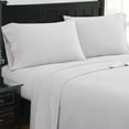 thumbnail image 2 of London Fog Solid Grey King Flannel Sheet Set, 2 of 4