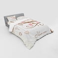 thumbnail image 3 of Ambesonne Love Bedding Set 3 Pcs, 2 Birds Romance Motif, Twin XL, Blush Brown Beige, 3 of 3