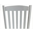 Mainstays Outdoor Wood Porch Rocking Chair, White Color, Weather