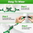 thumbnail image 5 of PcEoTllar No Pull Dog Harness and Leash Set, Adjustable Reflective Step in Dog Harness for Medium Dogs, Green M, 5 of 7