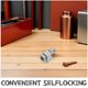 thumbnail image 3 of CRILSTYLEO 3Ud Pestillo Automático De Resorte En Aleación De Aluminio Para Puertas Y Gabinetes Color Plata, 3 of 6