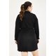 thumbnail image 3 of Vestido de Satín Plisado Roman Fashion Talla Extra 12248 Negro 42, 3 of 7