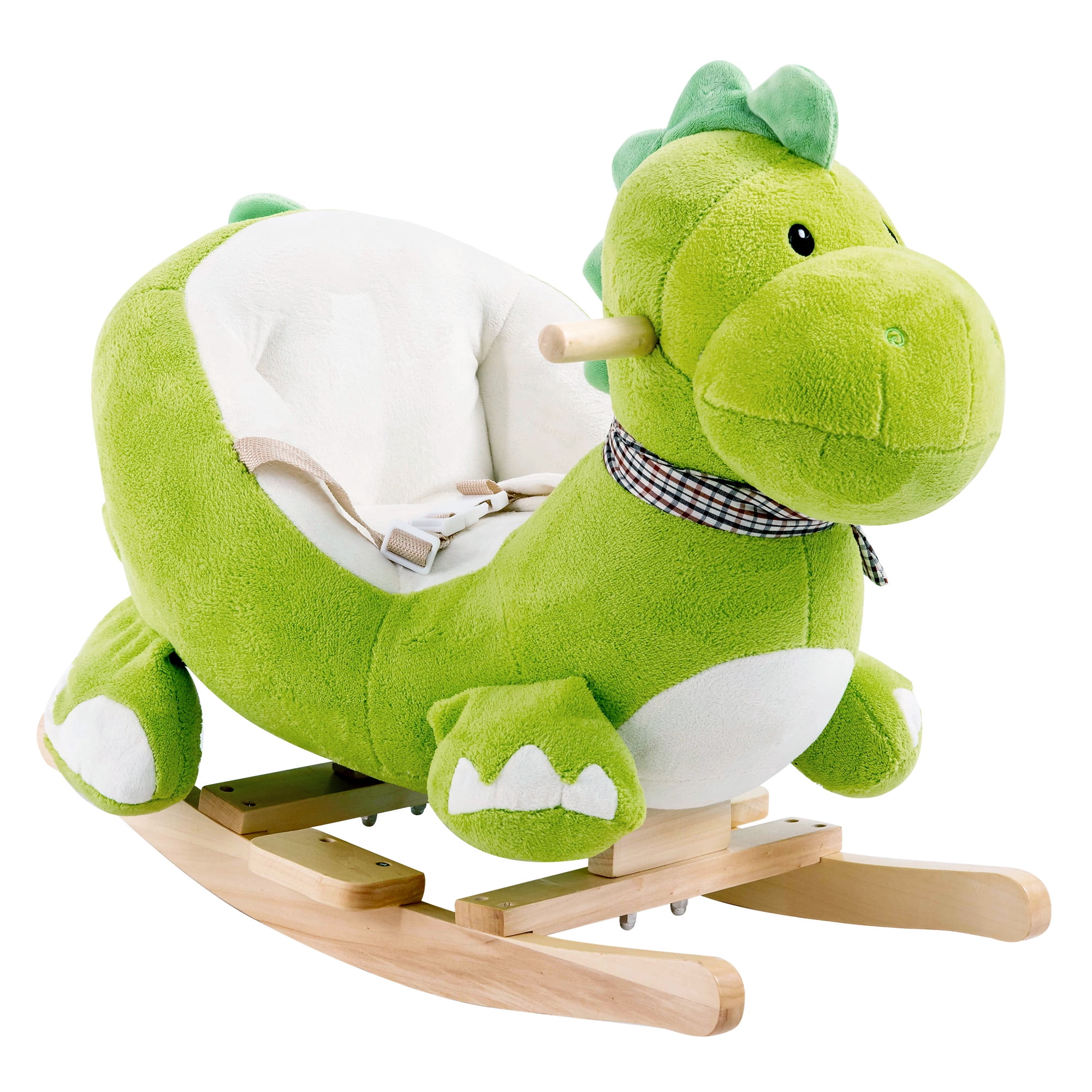 green dinosaur rocker