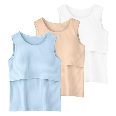 

Valcatch 3 Pack Women s Sleeveless Maternity Nursing Tank Tops Breastfeeding Clothes