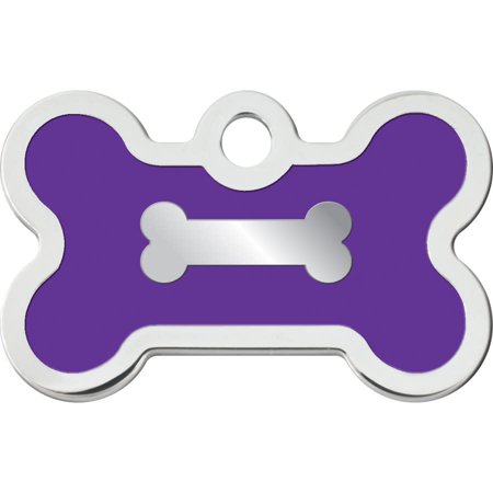 UPC: 0736511457292 | Small Bone Shape Dog Tag with Chrome Detail