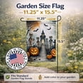 thumbnail image 3 of Skeleton Spooky Halloween Garden Flag 11.25 in x 15.5 in, 3 of 8