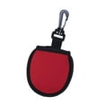 thumbnail image 3 of Portable Golf Ball Cleaner Pouch, Protector Cover Washer Pocket with Hanging Clip Buckle Golf Ball Bag for Golf Practicing Outdoor Sports Red, 3 of 8