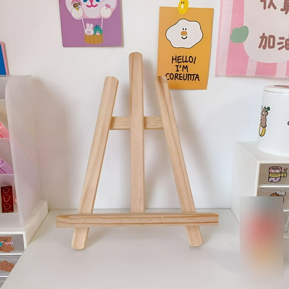 LAMIRO Tablet Stand for Desktop Adjustable Wooden Holder Mini Easel Tablet Accessories