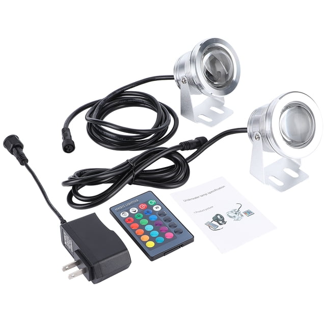 Oubit Spotlight,RGB Underwater Light Fountain Underwater Lighting Underwater Lamp Sturdy Construction