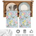 thumbnail image 5 of Blue Spring Floral Kitchen Towels Set of 2, Elegant Farmhouse Flowers Birds Watercolor Absorbent Dish Towels for Kitchen, Microfiber Hand Towel, Quick Drying Tea Towel for Cleaning Dishcloths, 5 of 7