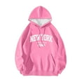 thumbnail image 3 of New York Hoodies for Women 2025 Long Sleeve Y2K Graphic Hoodie Pockets Streetwear Hooded Sweatshirt Women Pullover, 3 of 5