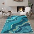 thumbnail image 6 of 4'x6' carpet runner for party kitchen carpet bedroom area rug colorful area rug scalloped area rug, 6 of 10